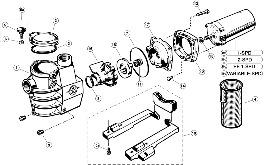 Hayward Maxiflo 2800 Series Replacement Parts