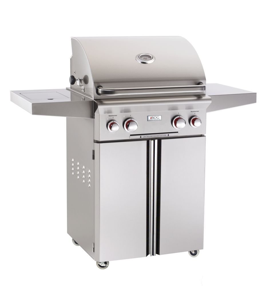 American Outdoor Grill T-Series 24 Inch Propane Gas Grill On Cart, 24PCT