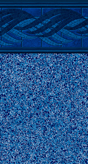 GLI 20 x 40 Rectangle / Oval / Grecian Ivy Indigo 20 Mil Inground Pool ...