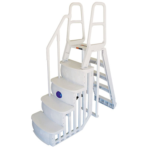 main access smart step and ladder system above ground swimming pool 30303