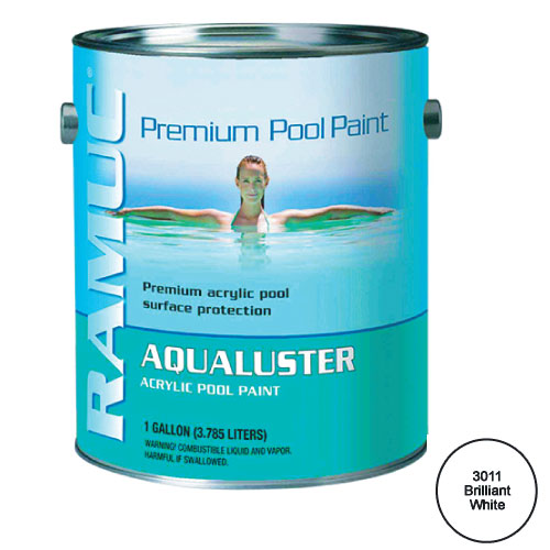 AquaLuster Swimming Pool Paint -1 Gallon - White, 9206-311