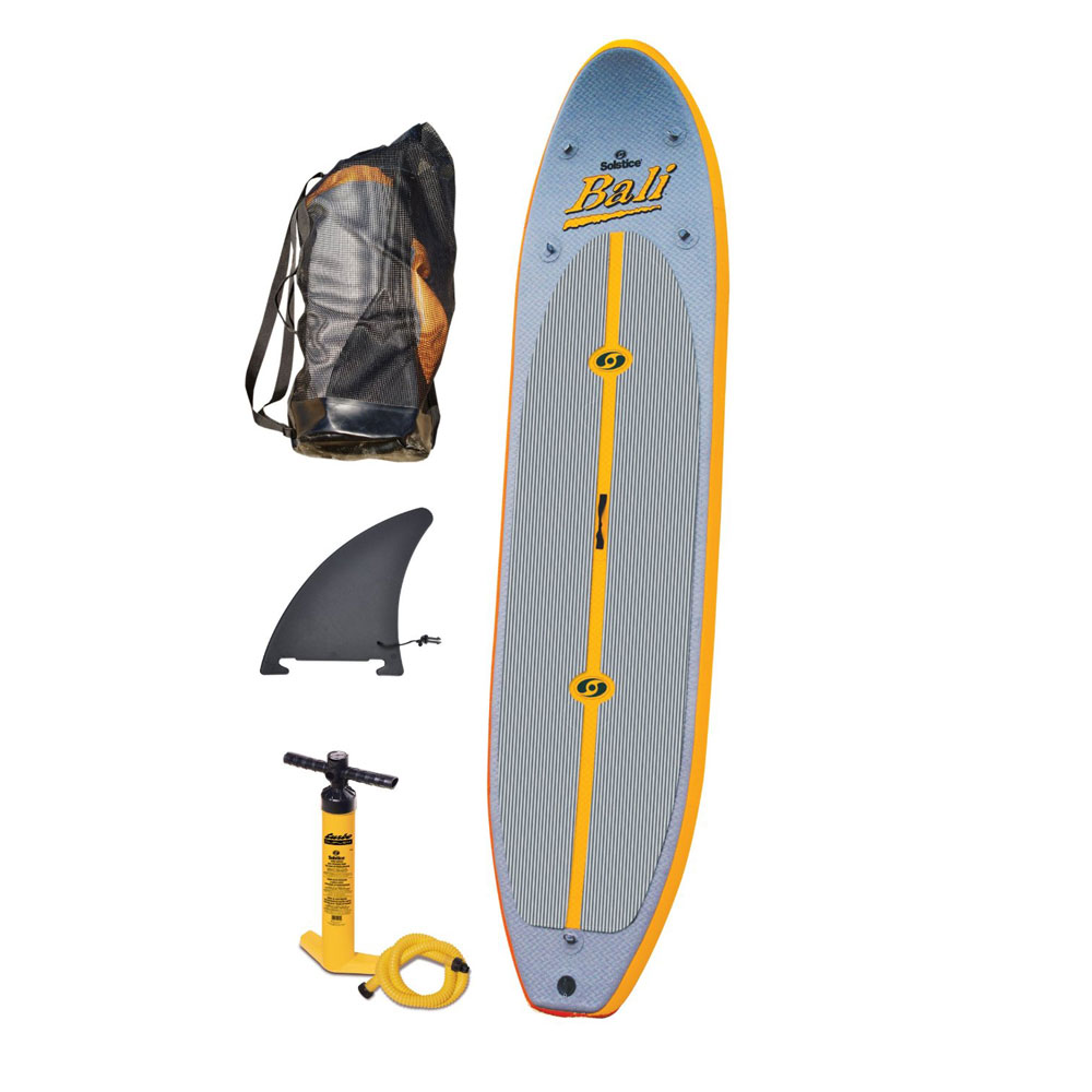 Solstice Bali Inflatable Stand Up Paddleboard, Yellow/White, 10ft 8in ...